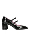 Carel Mary Jane Alice In Patent Leather In Black
