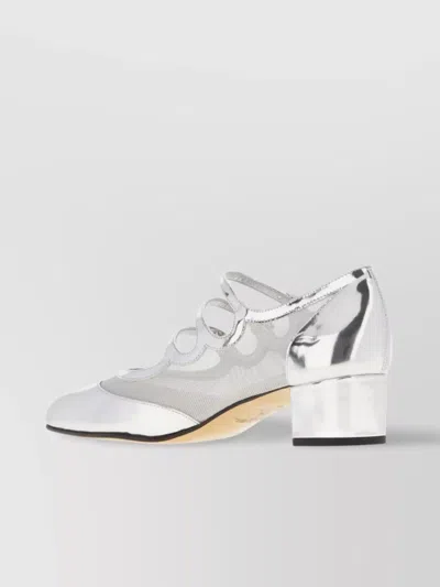 Carel Leather And Mesh Knight Pumps In White