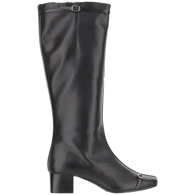 Carel Leather Starter Boots In Black