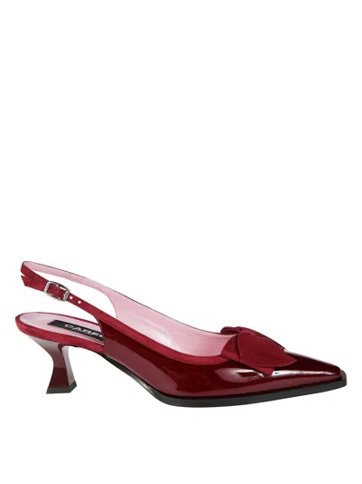 Carel Marquise Bow Slingback Pumps In Red
