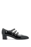 Carel Ladies Black Patent Eyelet Leather Mary Jane