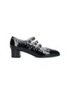 Carel Ladies Black Patent Eyelet Leather Mary Jane