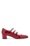 Carel High-shine Side-buckle Pumps