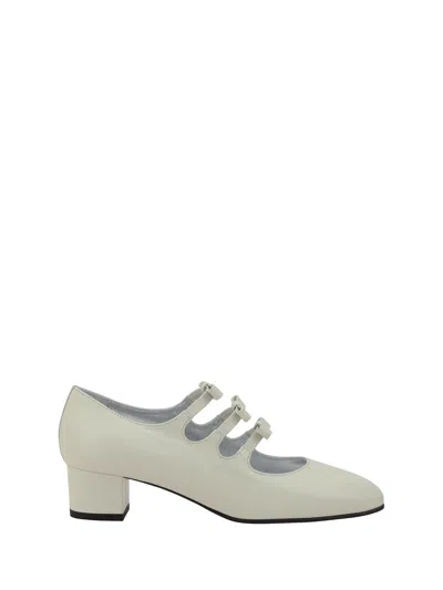 Carel Mary Jane Pumps In Kangourou Ivoire