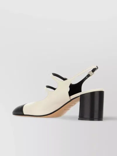 Carel Nappa Leather Papaya Pumps In Neutral