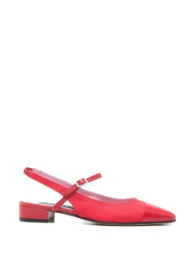 Carel Oceano Slingback Ballets In Red