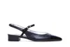 Carel Womens Oceano Slingback Patent-leather Mary Jane Ballet Pumps Blac In Black