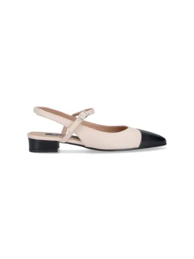 Carel Oceano" Slingback Mules - Beige