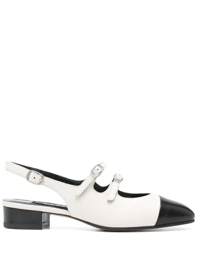 Carel Paris 20mm Abricot Pumps In White