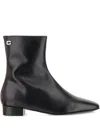Carel Paris 20mm Aiglon Leather Ankle Boots In Black
