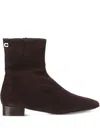 Carel Paris 20mm Aiglon Suede Ankle Boots In Brown