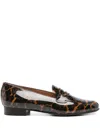 Carel Paris 2100 Leopard-print Penny Loafers