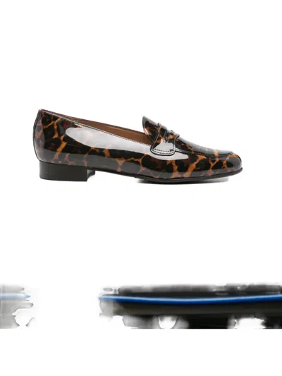 Carel Paris 2100 Leopard-print Penny Loafers