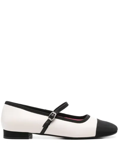 CAREL PARIS GISELLE BALLERINA SHOES,332775 BEIGE BLACK