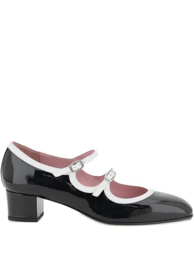 Carel Paris 40mm Double-strap Bleuet Pumps In Black