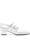 Carel Paris 40mm Kina Pumps In Silver