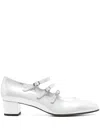 Carel Paris 40mm Kina Pumps In Silver