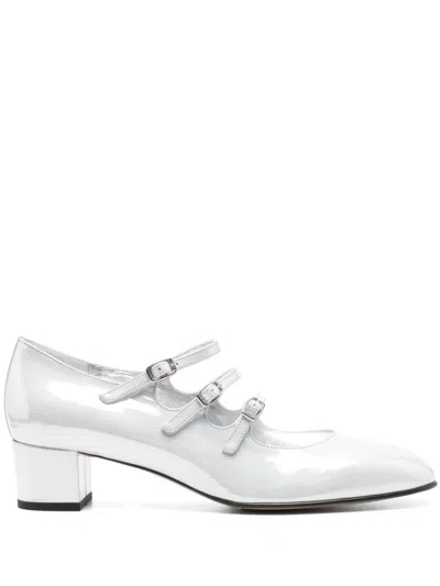Carel Paris 40mm Kina Pumps In Silver
