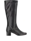 Carel Paris 40mm Starter Leather Boots In Black