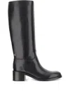 Carel Paris 50mm Brighton Leather Boots In Black