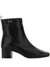 Carel Paris 50mm Buckle-strap Leather Ankle Boots