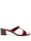 Carel Paris Pyramide 50mm Mules In Red