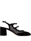 Carel Paris 60mm Bananight Buckle-embellished Mesh Pumps In Multi