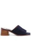 Carel Paris 60mm Suede Mules In Blue