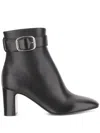 Carel Paris 60mm Thelma Leather Ankle Boots In Black