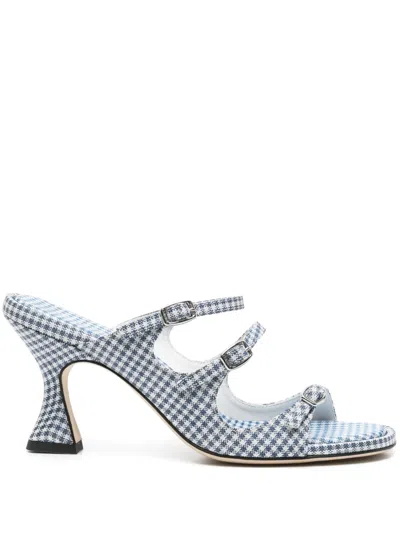 Carel Paris 80mm Kitty Mules In Blue