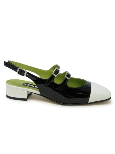 CAREL PARIS ABRICOT LEATHER BALLET PUMPS