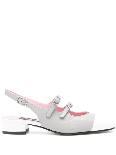 Carel Paris Abricot Leather Pumps In Grau