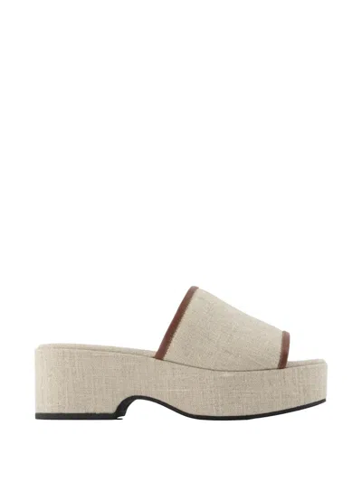 Carel Paris Adri Heeled Sandals In Neutral