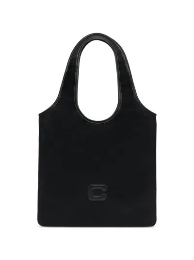 Carel Paris Alesia Leather-trim Tote Bag In Black