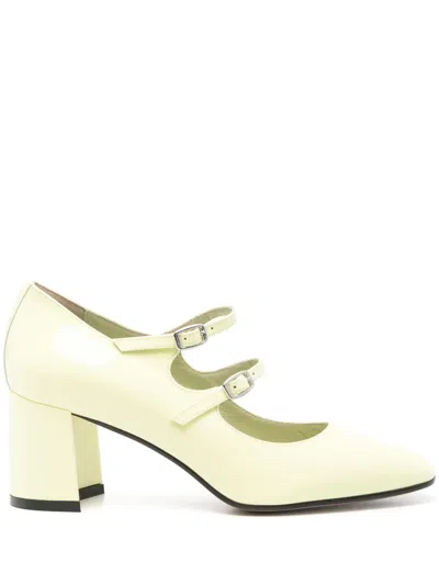 Carel Paris Alice 60mm Mary Jane Pumps In Yellow