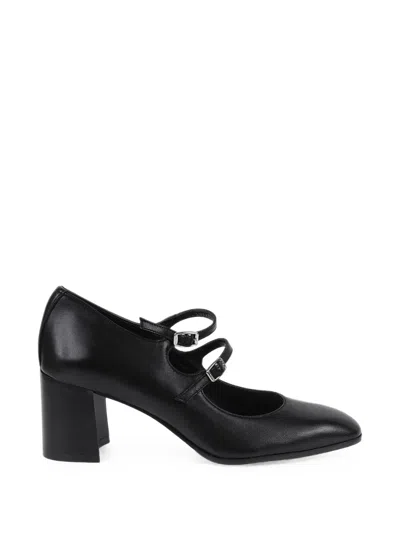 Carel Paris Alice Flex Triple-strap Pumps In Black