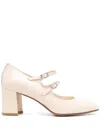 Carel Paris Alice Nude Patent Leather Shoes In Neutral