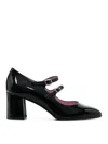 Carel Paris Elegant High-heeled Mary Jane With Adjustable Straps In Black