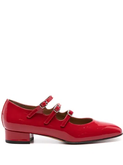 Carel Paris Patent Leather Mary Jane Pumps In Red