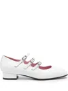 Carel Paris Ariana Patent Leather Mary Janes Ballet Flats In White