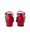 Carel Paris Ariana Babies In Red Patent Leather In Red