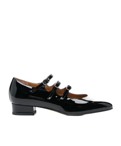 Carel Paris Ariana Patent Leather Mary Janes Ballet Flats In Black