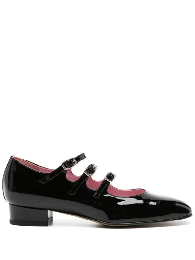 Carel Paris Ariana Patent Leather Mary Janes Ballet Flats In Black