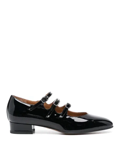 Carel Paris Ariana Patent Leather Mary Janes Ballet Flats In Black