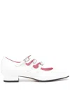 Carel Paris Ariana Patent Leather Mary Janes Ballet Flats In White