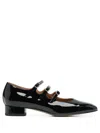 Carel Paris Ariana Patent Leather Mary Janes Ballet Flats In Black