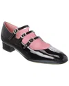 Carel Paris Ariana Black Patent Leather Ballet Shoes