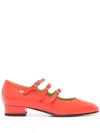 Carel Paris Woman Ballet Flats Tomato Red Size 8 Leather In Rot