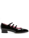 Carel Paris Timeless Mary Jane With Adjustable Straps And Low Heel In Black