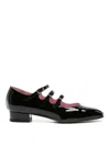 Carel Paris Timeless Mary Jane With Adjustable Straps And Low Heel In Black